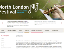 Tablet Screenshot of northlondonfestival.org.uk